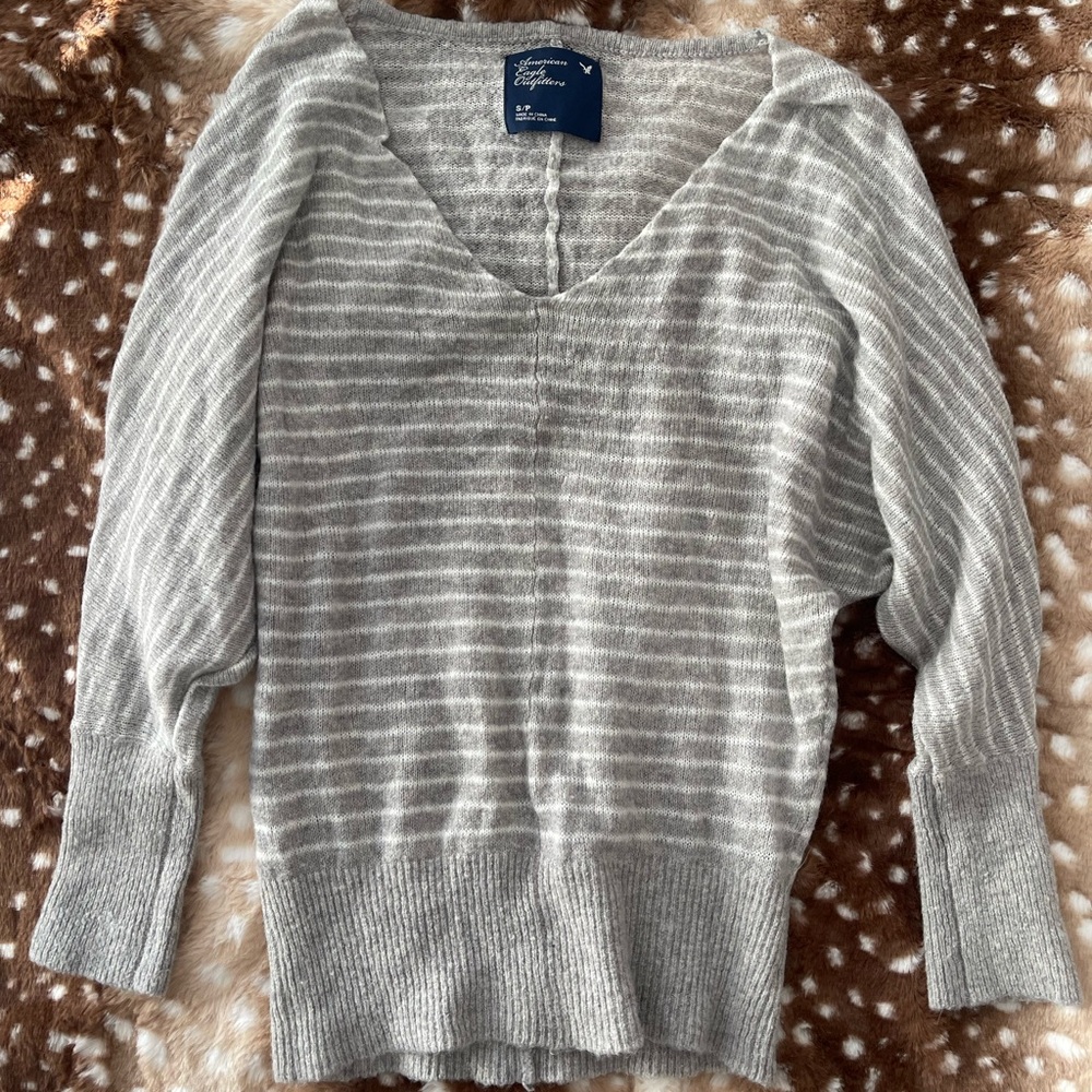 Striped American eagle sweater